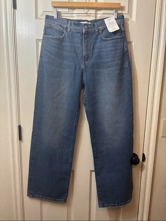 Madewell Perfect Vintage Wide-Leg Blue Jeans NWT - Picture 1 of 10